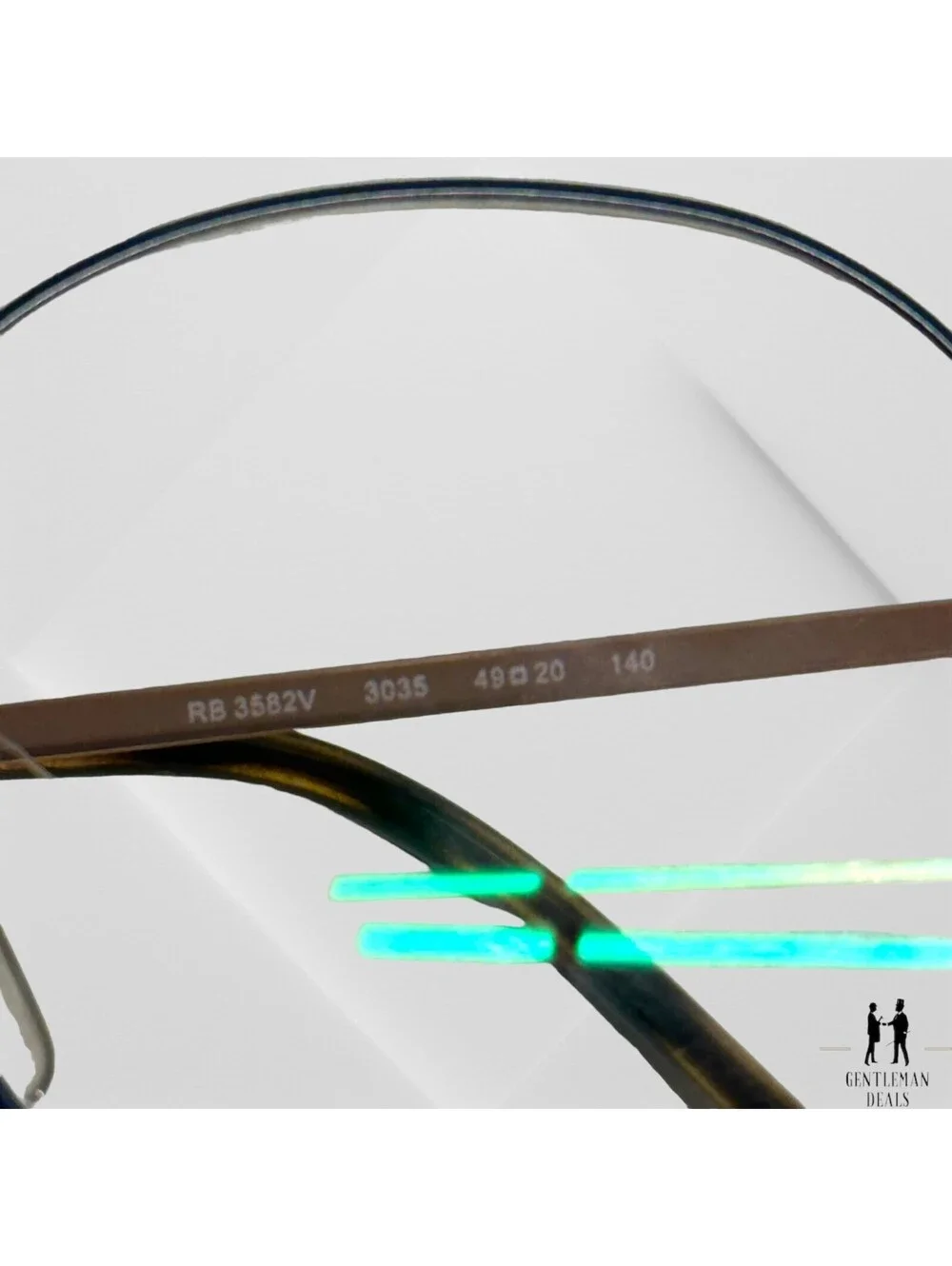 Ray-Ban RB3582V 3035 Gold On Top Havana Full-Rim Glasses Eyeglasses Frame